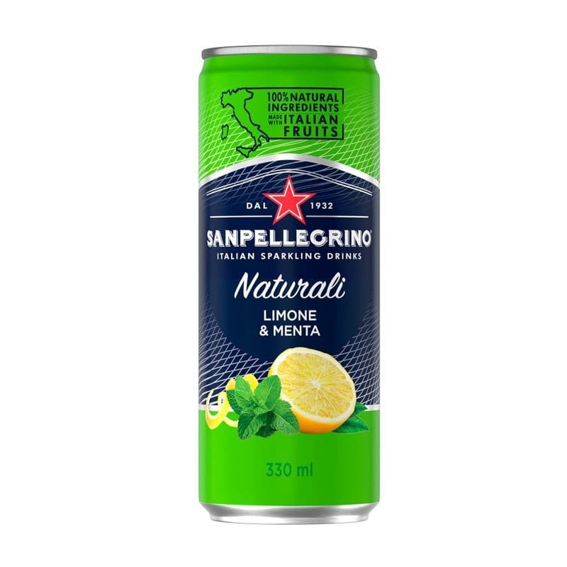 S. PELLEGRINO LIMONE Y MENTA 330 ML LATA Unds