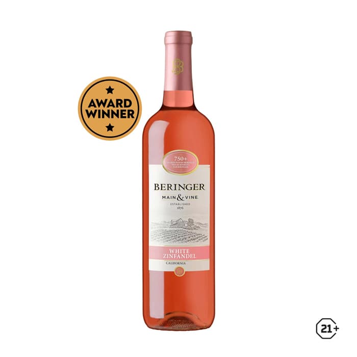 BERINGER CALIFORNIA WHITE ZINFANDEL 750 ML Unds