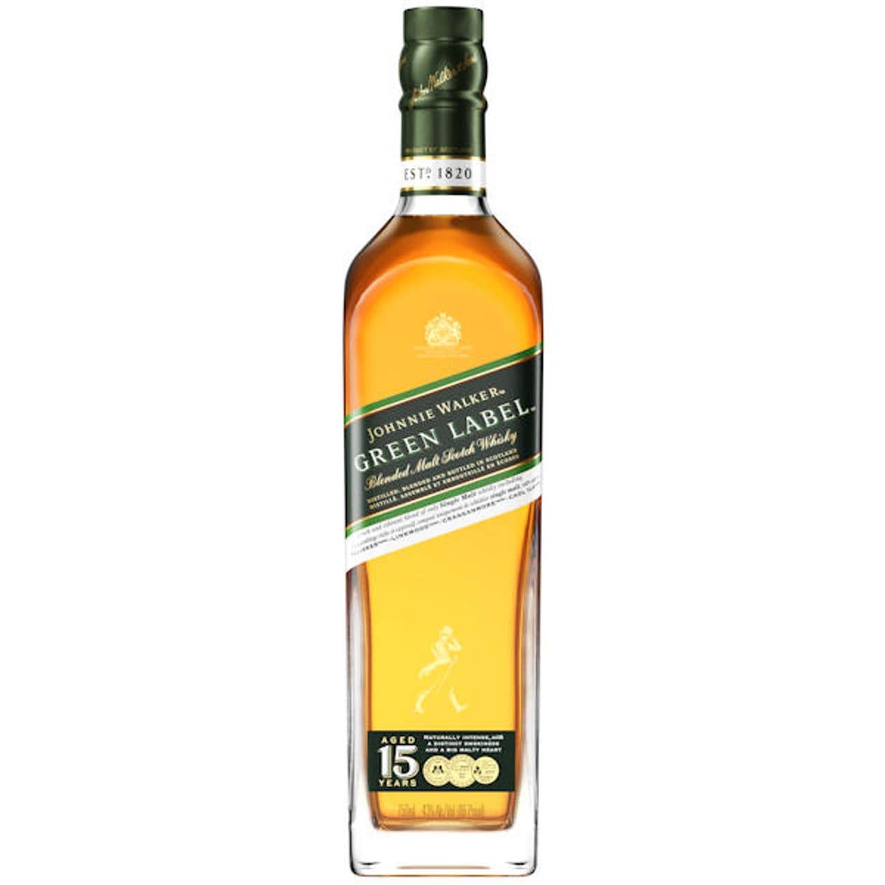 JOHNNIE WALKER GREEN LABEL 15 AÑOS 750 ML Unds