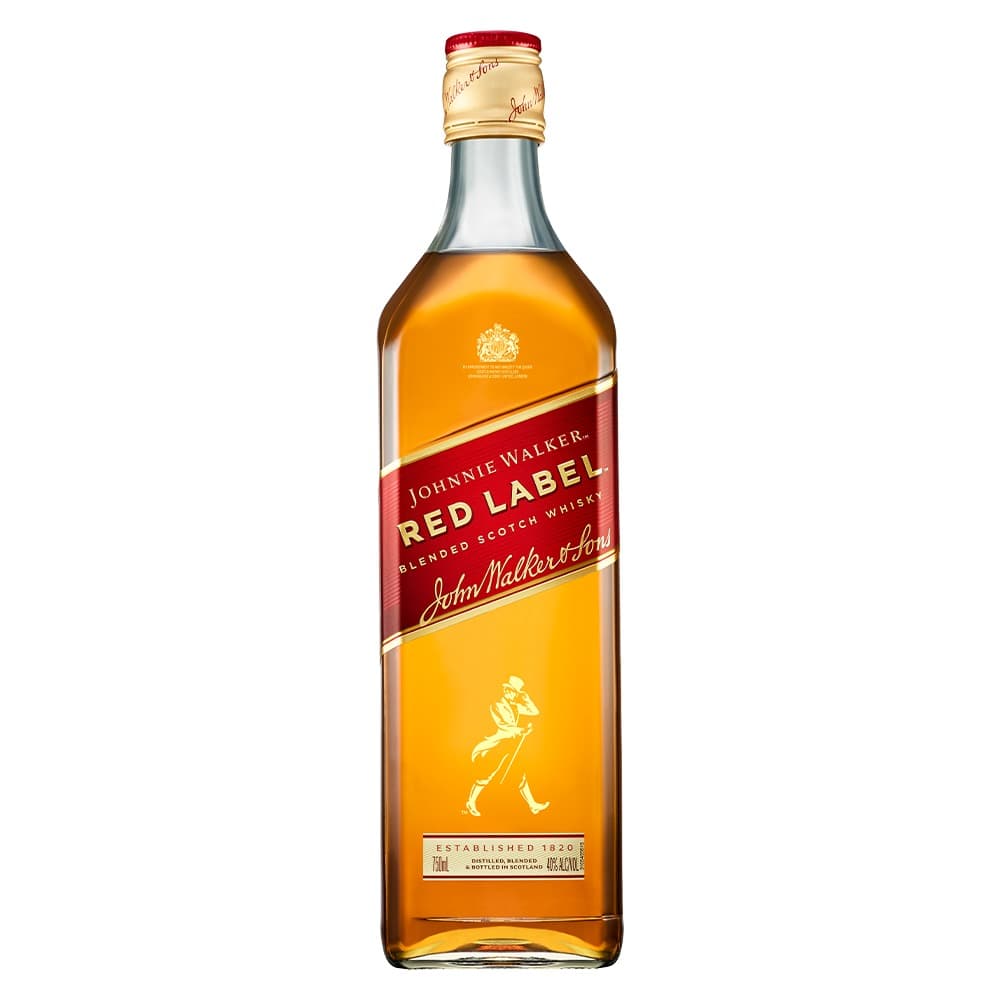 JOHNNIE WALKER RED LABEL 750ML Unds